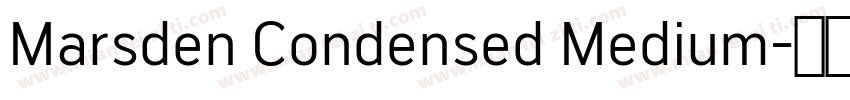Marsden Condensed Medium字体转换